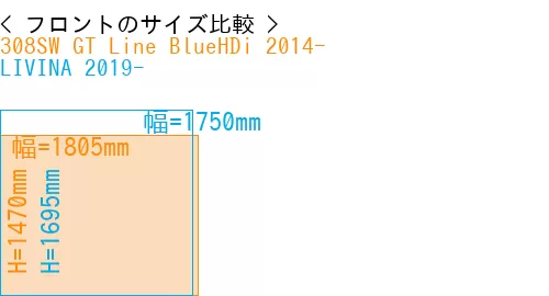 #308SW GT Line BlueHDi 2014- + LIVINA 2019-